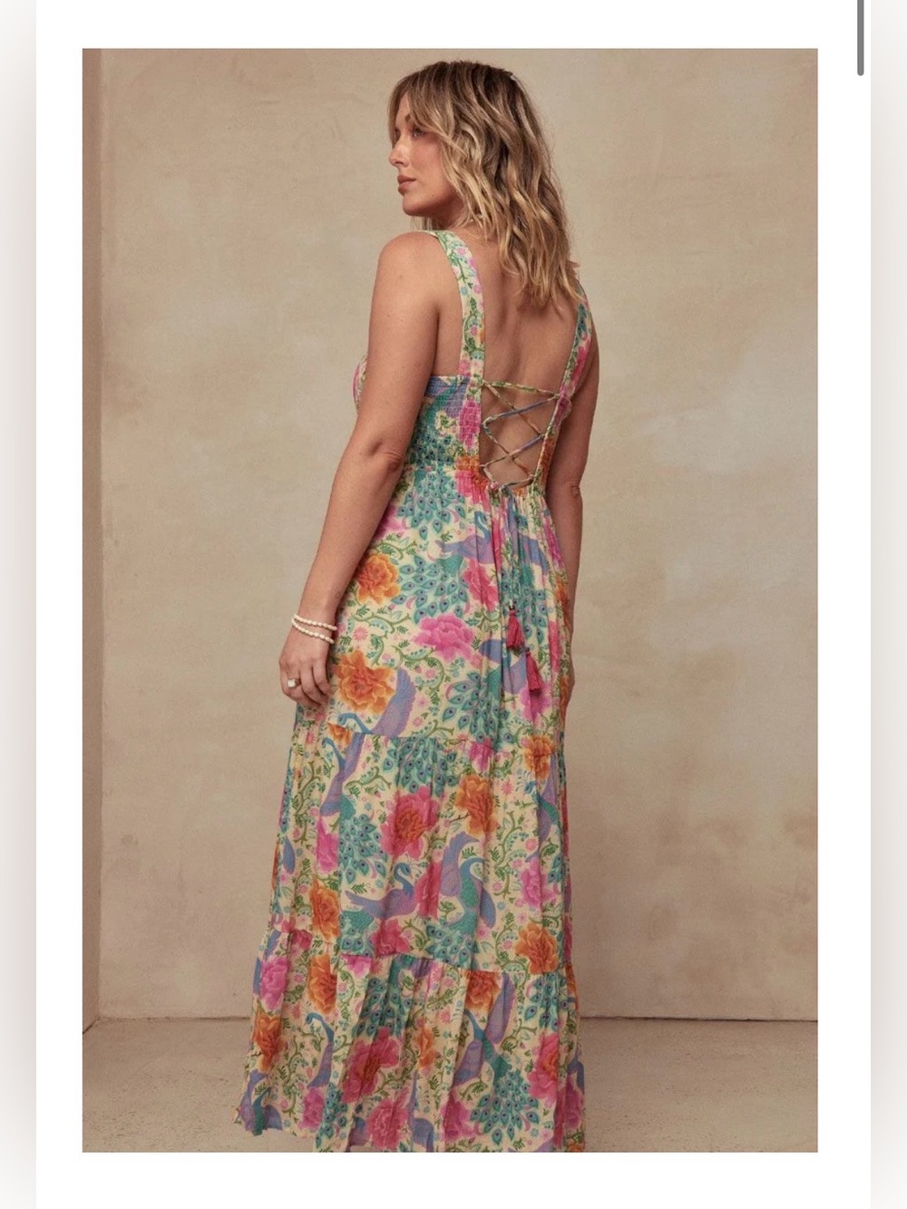 SPELL Bohme Strappy Maxi Dress in Spring medium $282 - Picture 2 of 7
